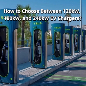 ¿Cómo elegir entre cargadores para vehículos eléctricos de 120 kW, 180 kW y 240 kW?